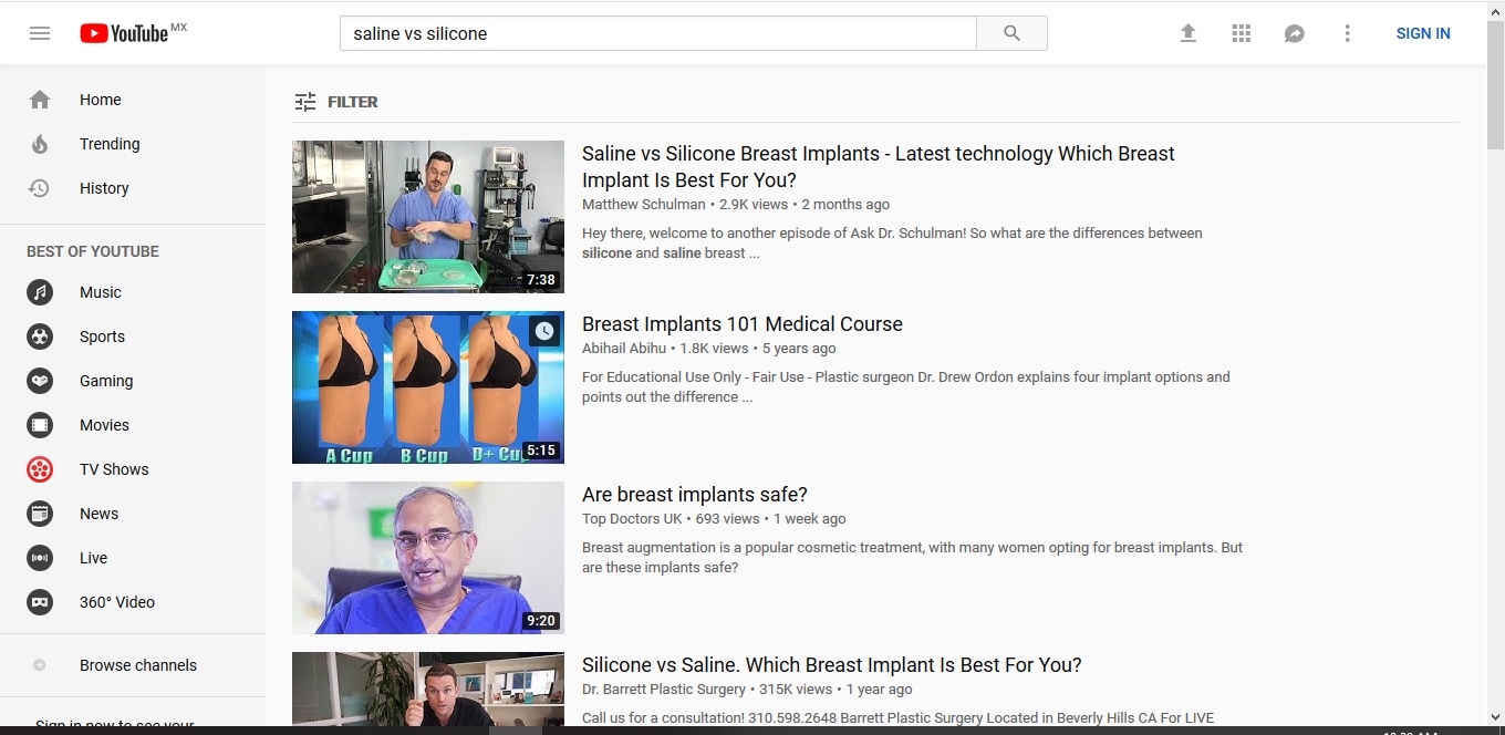 Saline vs. Silicone