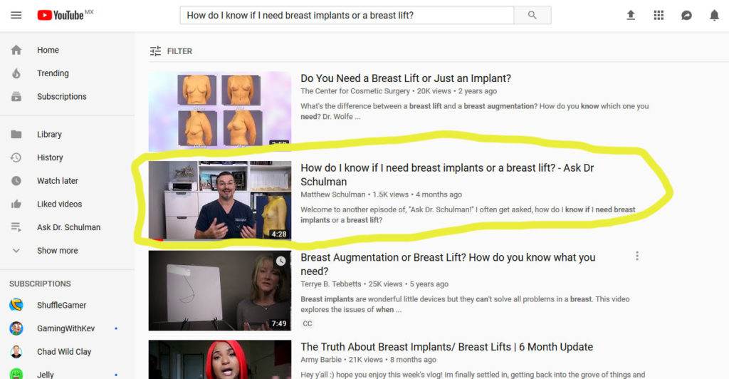 How do I know if I need breast implants or a breast lift